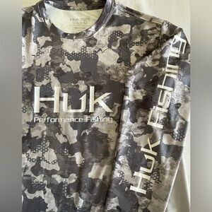 Huk long sleeve fishing shirt. Very lucky shirt - many fish caught.